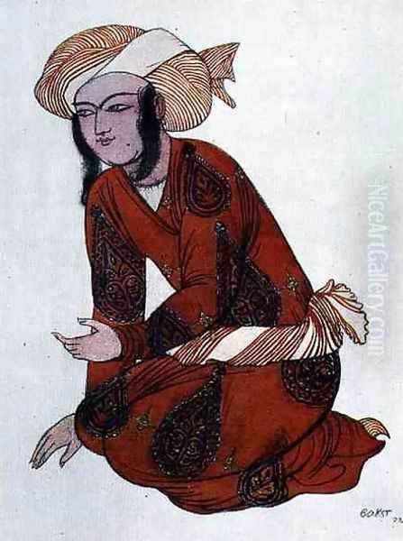 Costume design for L'Adoration de Tcherepnine, 1922 - view 1