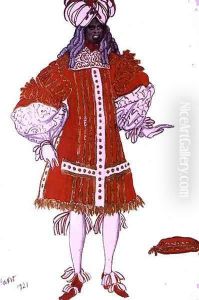 Costume design for one of the Prince's Servants, from Sleeping Beauty, 1921 by Leon Samoilovitch Bakst