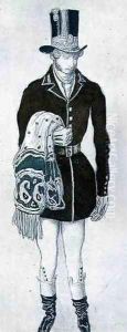 Costume design for a Gentleman, from Les Papillons, 1912 by Leon Samoilovitch Bakst