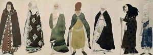 Costumes for the Messengers from 'The Martyrdom of St. Sebastian', 1911 by Leon Samoilovitch Bakst