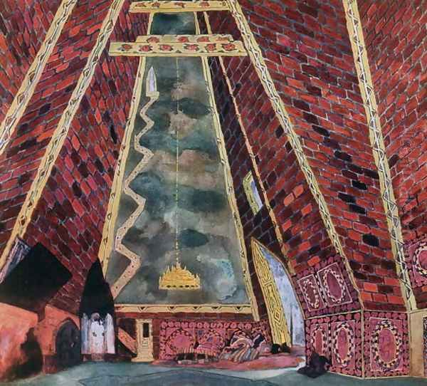 Scenery design for Thamar, 1912 - view 1