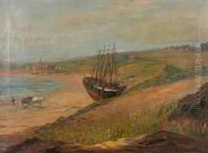 Low Tide At Eastport, Maine by Charles E. Waltensperger