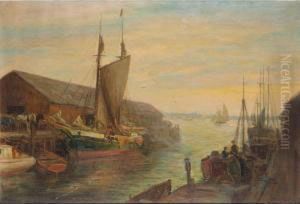 Old Wharfs, Portland Maine, Usa by Charles E. Waltensperger