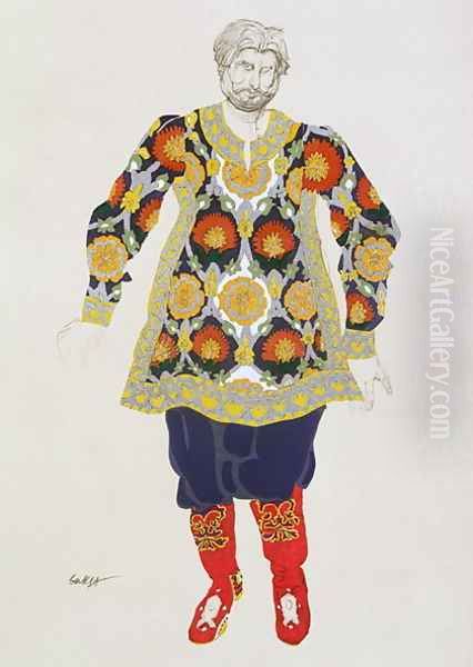 Costume design for a man, from Sadko, 1917 - view 1