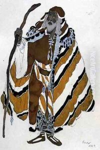 Costume for the Old Man in Yellow, from The Martyr of St. Sebastian, 1922