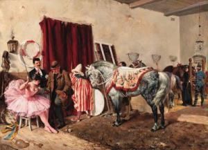At The Circus by Ottokar Walter