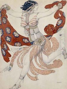 Costume design for Cleopatra by Leon Samoilovitch Bakst