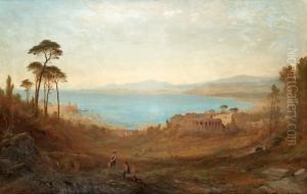 Italian Landscape With Ruins - view 1