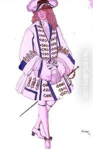 Costume design for The Flemish Bridegroom, from Sleeping Beauty, 1921 by Leon Samoilovitch Bakst