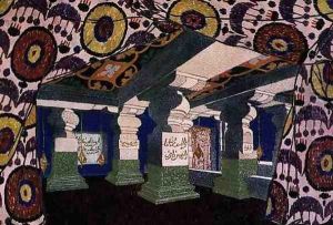 Oriental Scenery Design (2) by Leon Samoilovitch Bakst