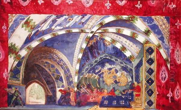 Set Design for 'La Pisanelle, Ou La Mort Parfumee' - view 1