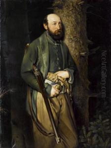 Portrat Des Kgl.sachsischen Oberforstinspektor Ludwig Von Schonberg (1810-1860) - view 1
