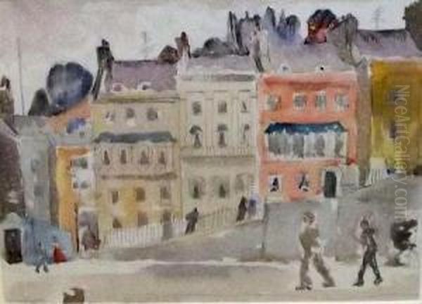 Street Scene With Figures - view 1