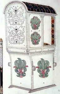 Design for The Sedan Chair of Scheherazade, from Sleeping Beauty, 1921 by Leon Samoilovitch Bakst