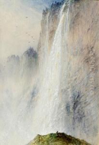 The Staulbach, Rainy Weather by Elijah Walton