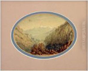 Nr Fort Roc-valley Of Aosta by Elijah Walton