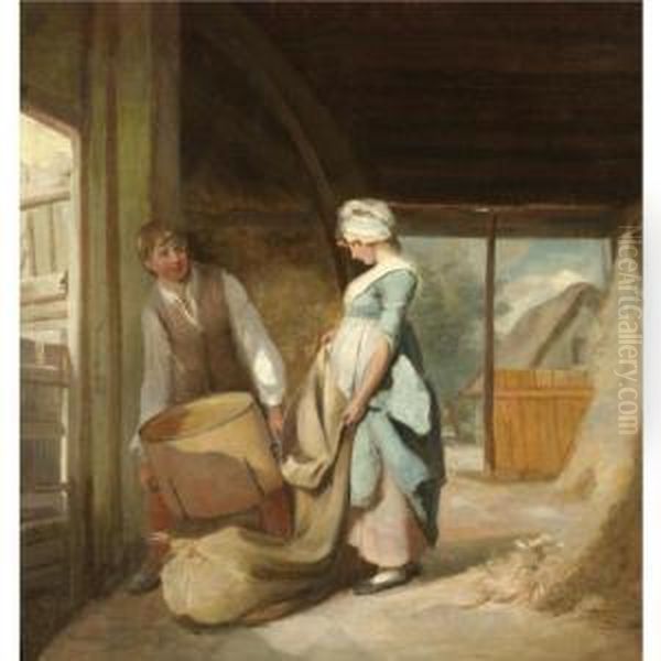The Young Barn Girl - view 1