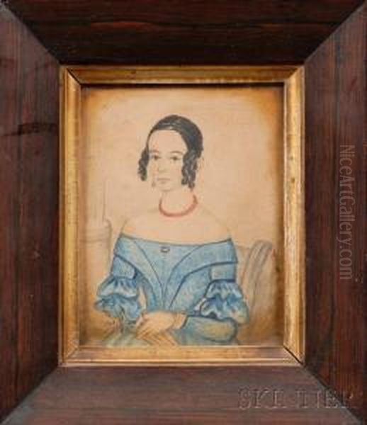 Portrait Of A Young Lady Wearing - view 1