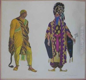 Costume Design for Le Pirate by Leon Samoilovitch Bakst