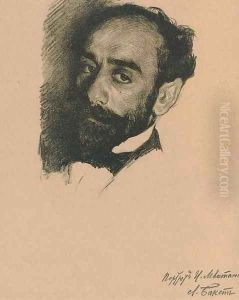 Portrait of Isaak Il'ich Levitan Portrait of Isaak Il'ich Levitan