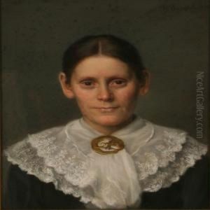 Portrait Of Thora Juliane Madsen by Elisabeth Moller Wandel
