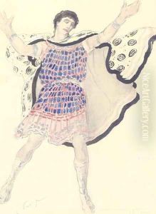 A costume design for Hippolyte by Leon Samoilovitch Bakst