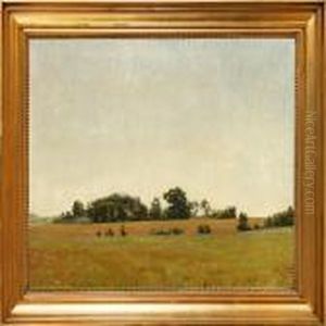 A Danish Summer Landscape by Sigurd Wandel