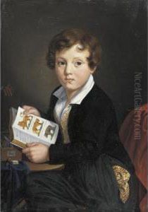 Young Boy Reading A Book