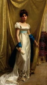 Young Woman In Evening Gown by Marie Wandscheer