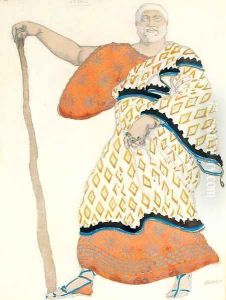 Costume design for Oedipus at Colonnus Theseus