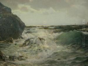 The Ocean Breaks Against The Stern Dumb Shore by Richard Wane
