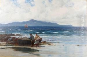 Fiskare Pa Strand by Richard Wane