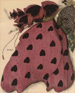 Costume design for a lady in red