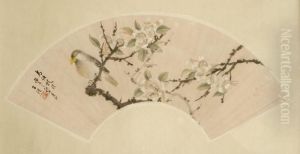 Bird Perched On A Plum Branch