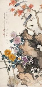 Flower And Birds by Wang Weihan
