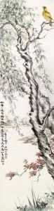 Bird In Willow by Wang Weihan