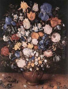 Bouquet in a Clay Vase 1599-1607