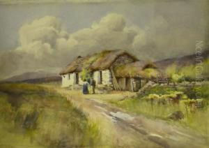 Couple Outside Their Croft