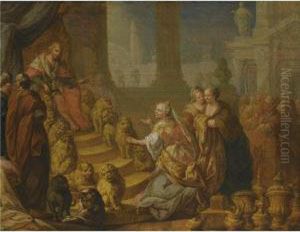 Solomon And The Queen Of Sheba by Joseph Wannenmacher