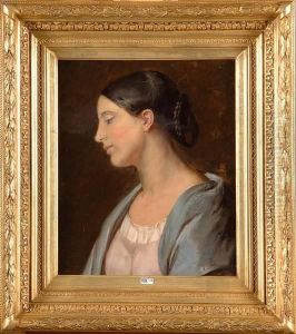 Profil De Jeune Fille by Gustaaf Wappers