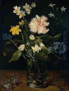 Still Life With Flowers In A Glass