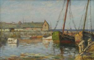 Boats At Dock, Rockport, Mass