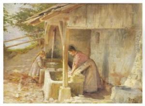 Lavandera by Bernard Evans Ward