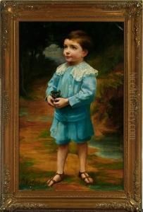 A Russian Nobleboy In A Blue Suit