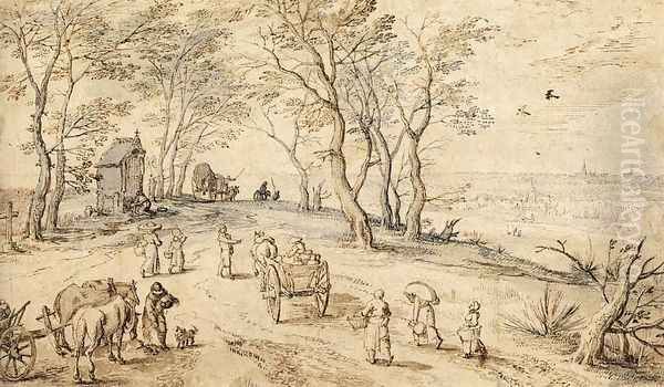 Villagers on their Way to Market 1615-19 - view 1