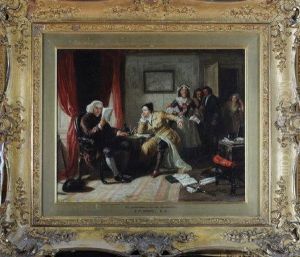 Doctor Johnson And Oliver Goldsmith by Edward Matthew Ward