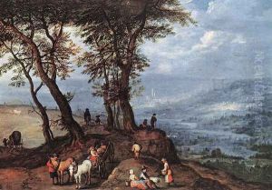Going to the Market 1603 by Jan The Elder Brueghel