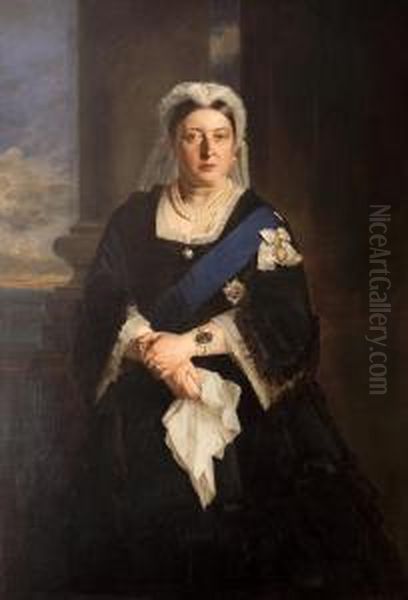 Three Quarter Portrait Of Queen Victoria - view 1