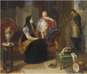 First Interview Of The Divorced Empress Josephine With The Kingof Rome