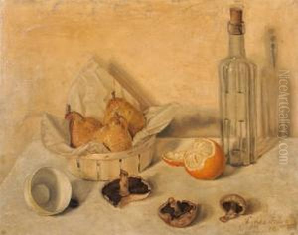 Still Life With A Basket Of Pears - view 1
